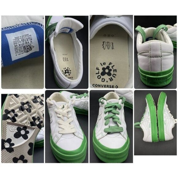 Converse Golf Le Fleur x One Star Ox Kelly Green Men’s 6.5 Women 8.5 - Picture 9 of 12